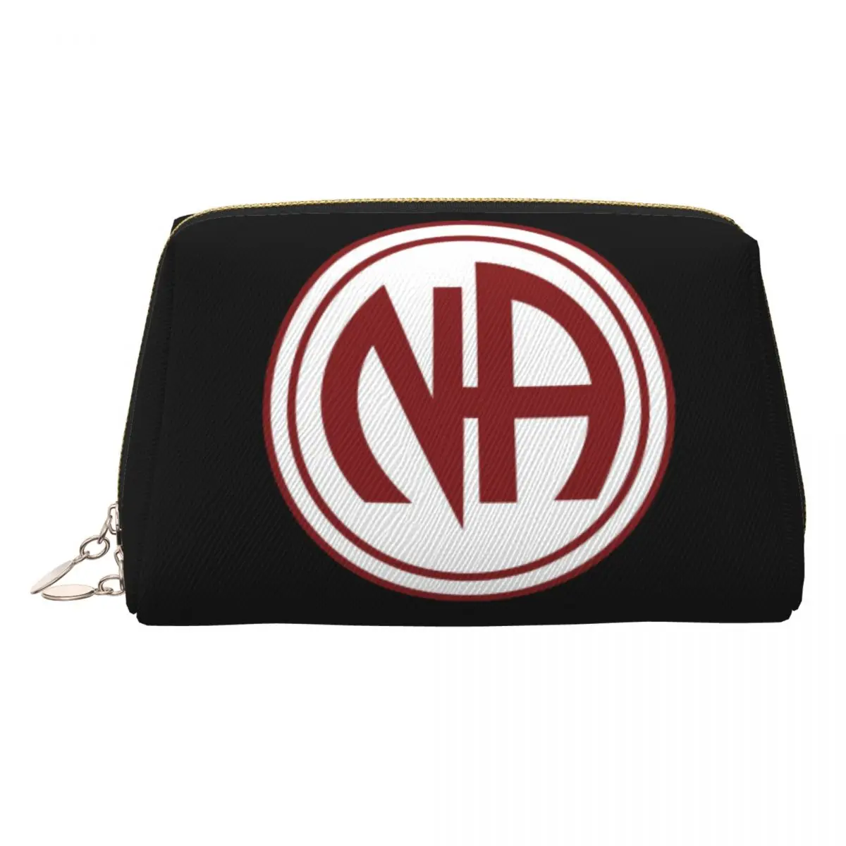 NA - Narcotics Anonymous Women Cosmetic Bag Travel Makeup Organizer Pouch Toiletry Storage Dopp Kit Box