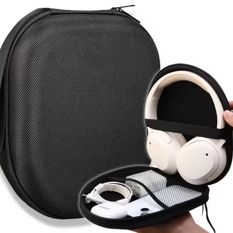 Portable Shockproof Bluetooth Headset Hard Case Earphone Storage Bag Carrying Pouch for Travel - Protective Earbuds Case