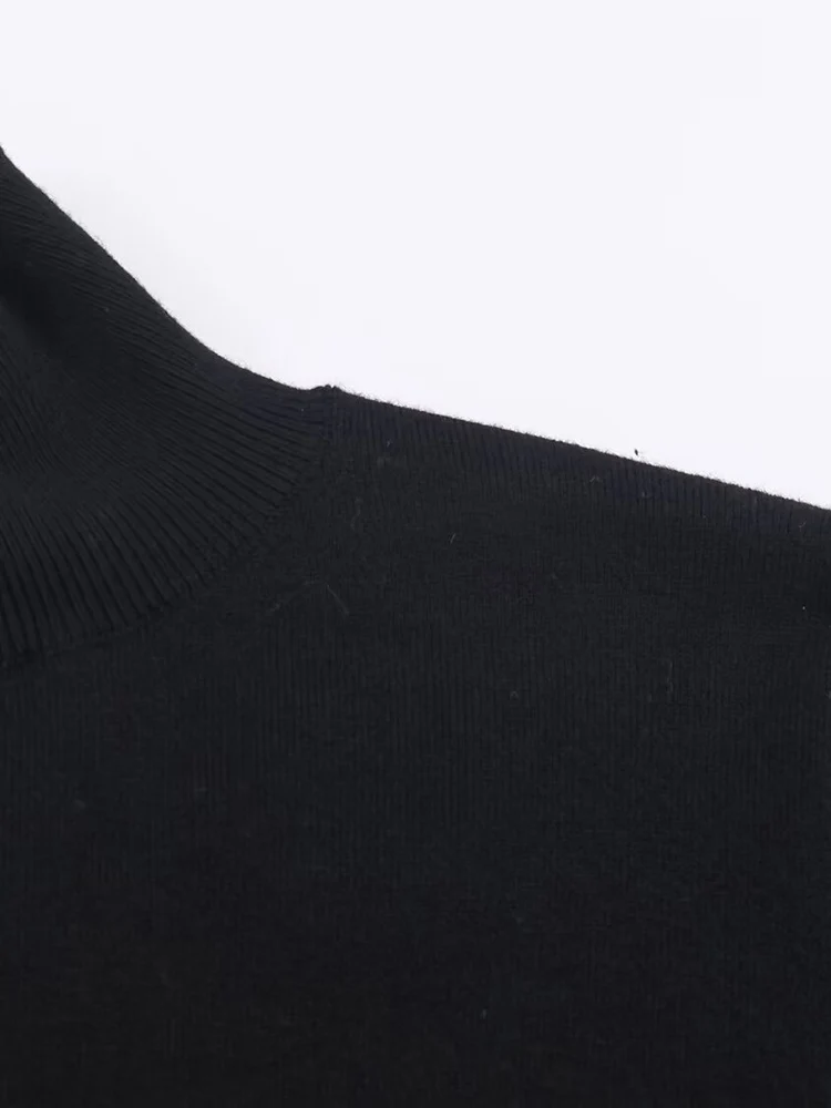 Estilo europeu nova moda feminina versátil temperamento simples cor sólida casual botão para baixo camisola