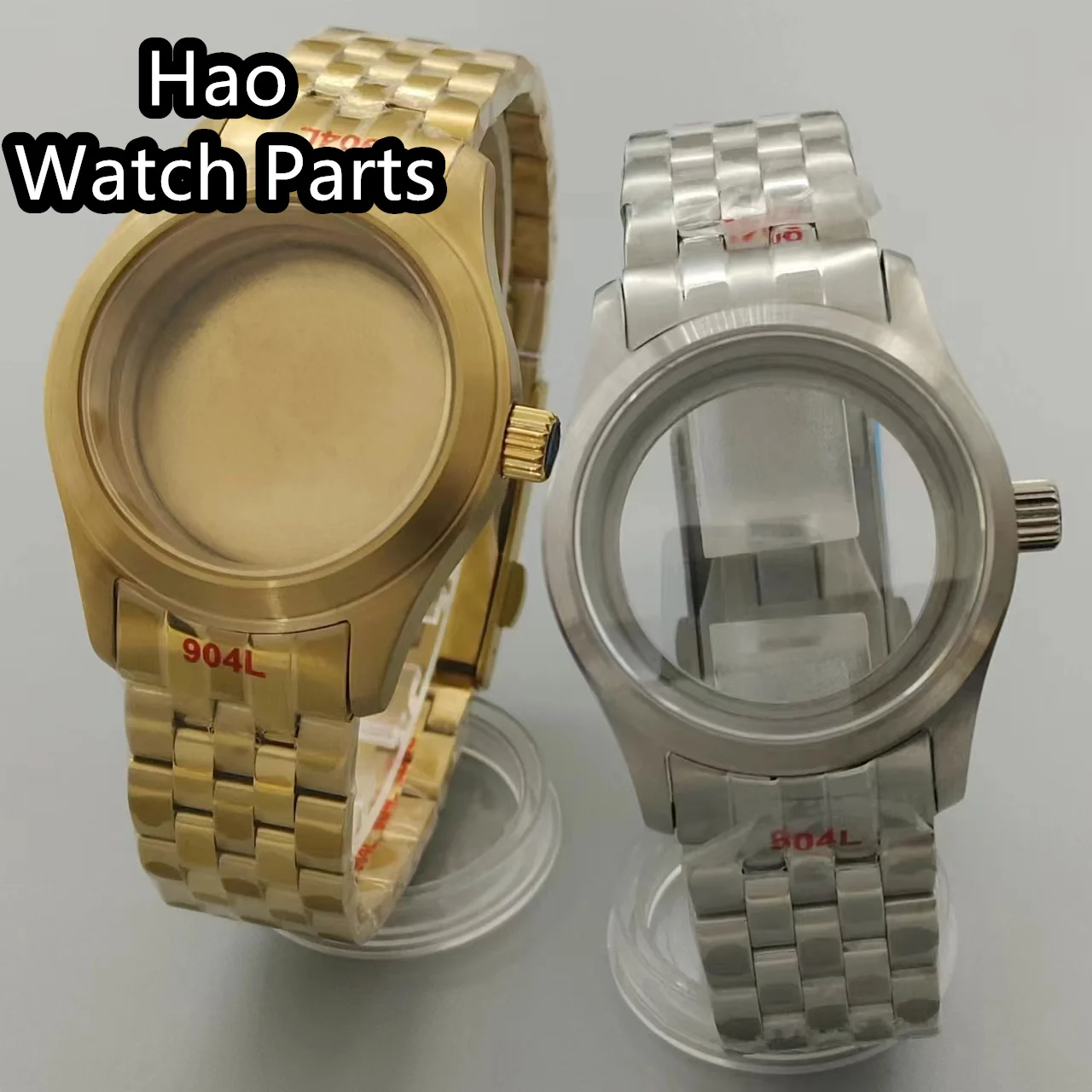 حافظة ساعة معقمة من الياقوت والزجاج ، الفضة ، الأسود ، الذهب ، الورد ، NH35 ، NH36 ، NH34 ، ETA2824 ، حركة PT5000 ، 36 ، 39