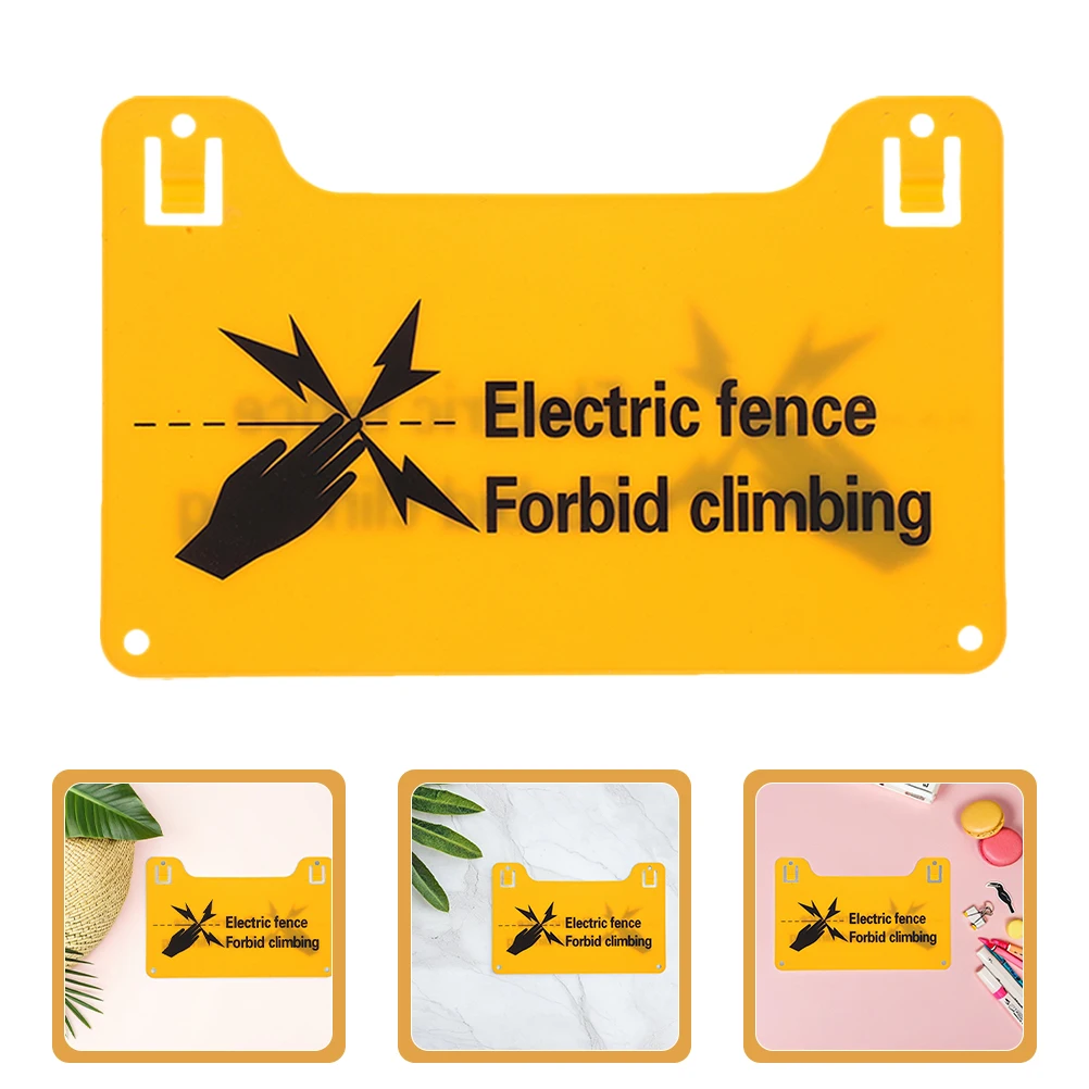 5 sinais de aviso de cerca elétrica sinais de aviso ao ar livre para cercas elétricas tensão avisos de segurança marcadores de tráfego