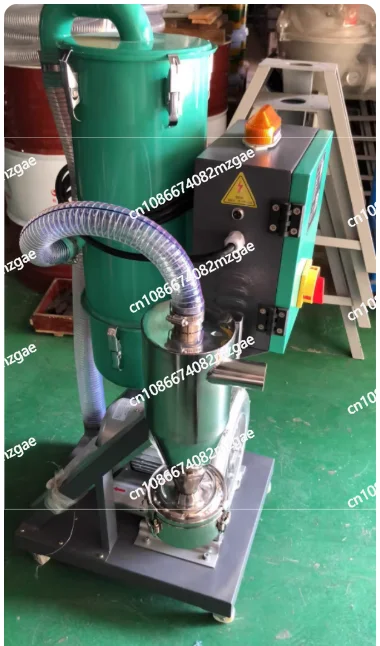 50mm Caliber Material Suction Machine Feeder and Cyclone Dust Collector, with Stainless Steel Air Dust Exhaust Filter