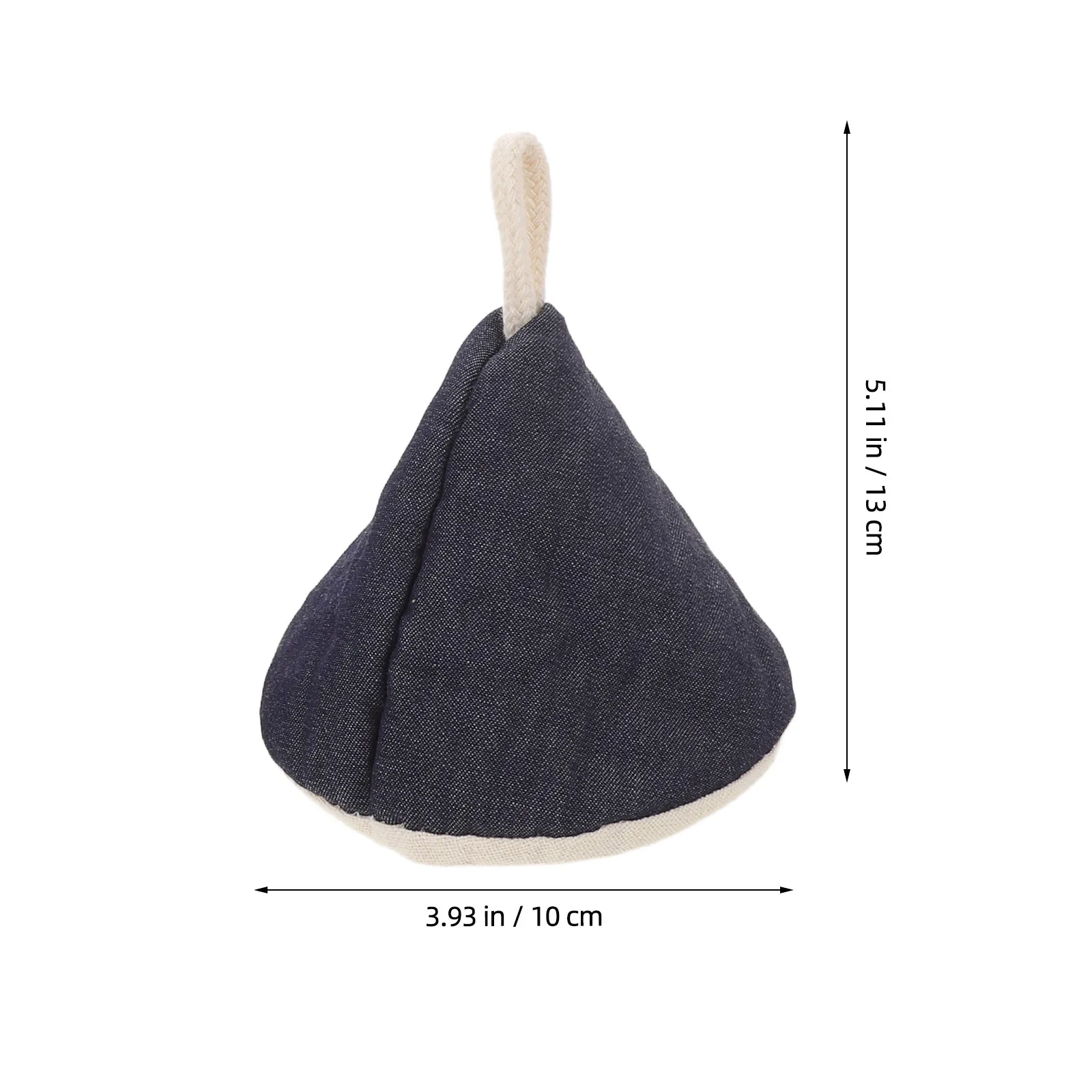 2Pcs Triangle Pot Lid Grip Denim Fabric Heat Insulated Handle Cover for Cast Iron Skillet Pan Casserole Lid Knob Anti Scald