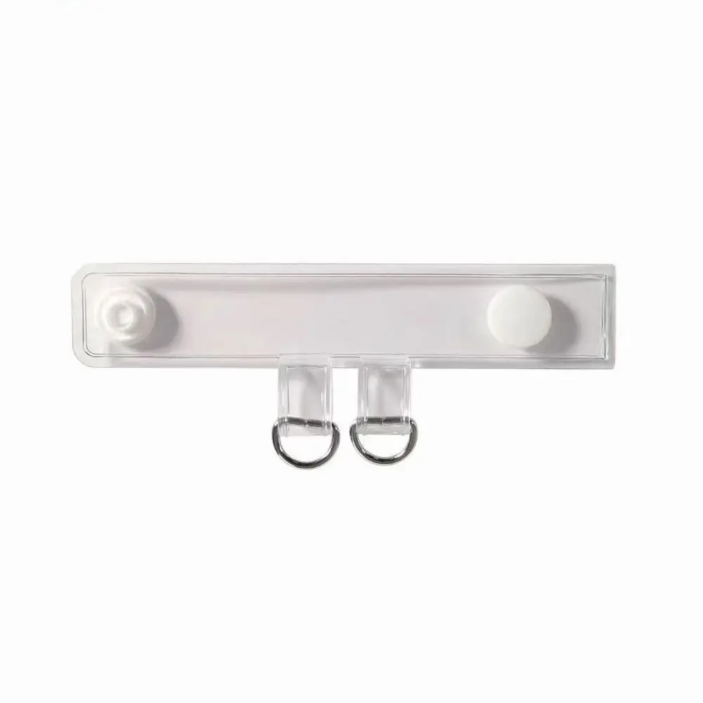 2pcs Simple PVC Bag Strap Extension Buckle Transparent Backpack Buckle Snap Clasp Clip Luggage Accessories