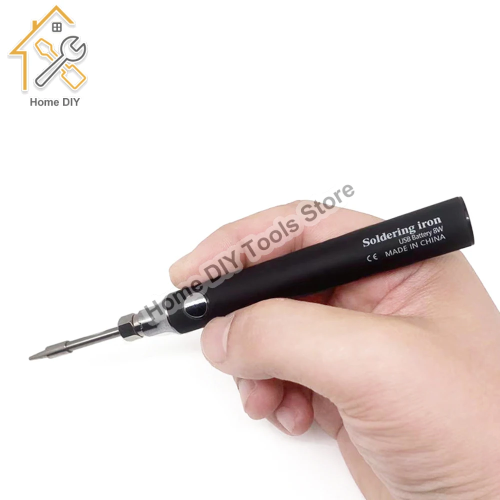 Electric Soldering Iron Adjustable Temperature 330-450 DC5V 8-10W USB Rechargeable Portable Wireless Electric Soldering Iron Kit