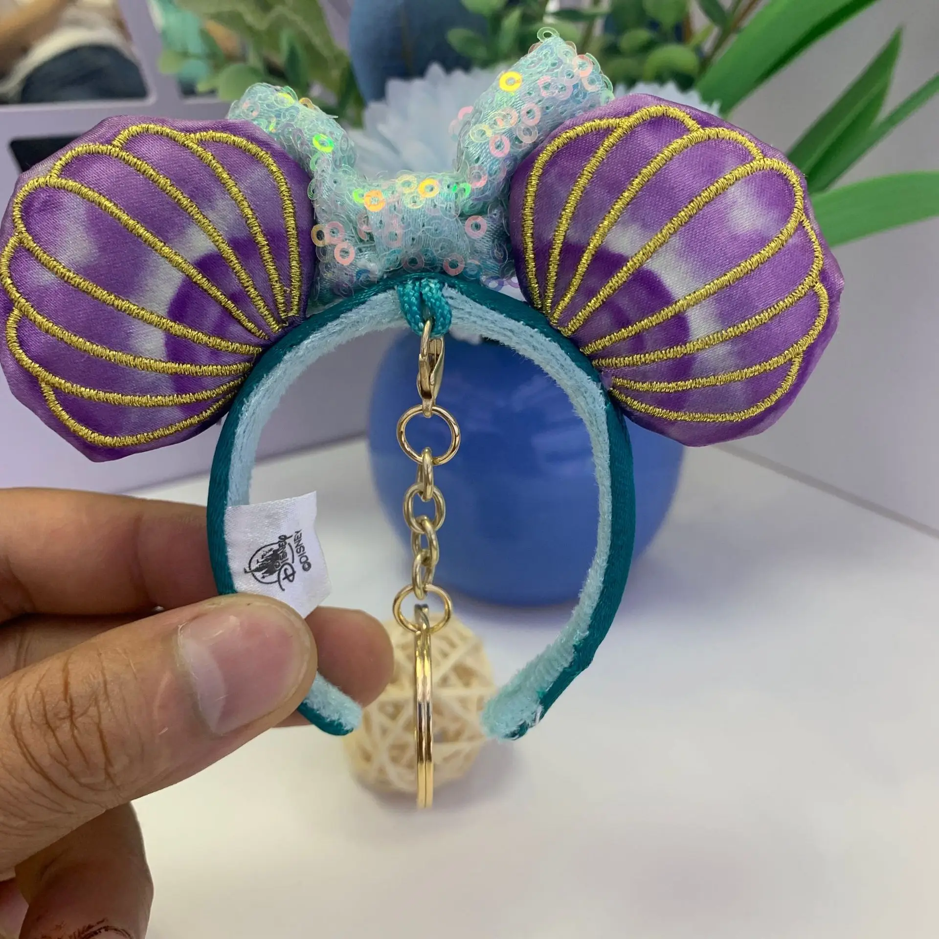 Miniso Disney Syrenka Mała Opaska Brelok Śliczna Mała Zawieszka Może Pomieścić 4 Cale