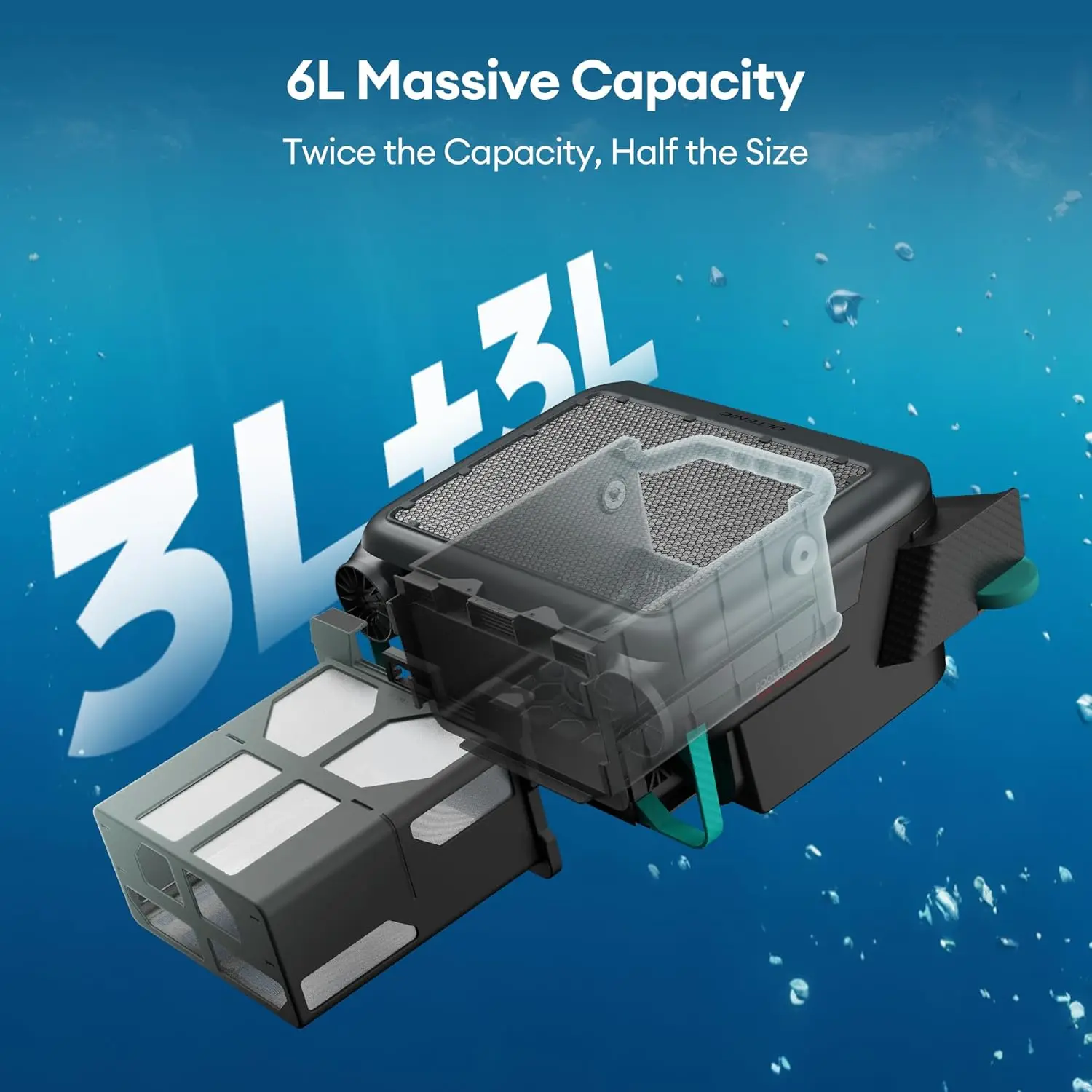 Solar-powered automatic swimming pool cleaning robot, efficient 24-hour uninterrupted cleaning, dual charging mode,