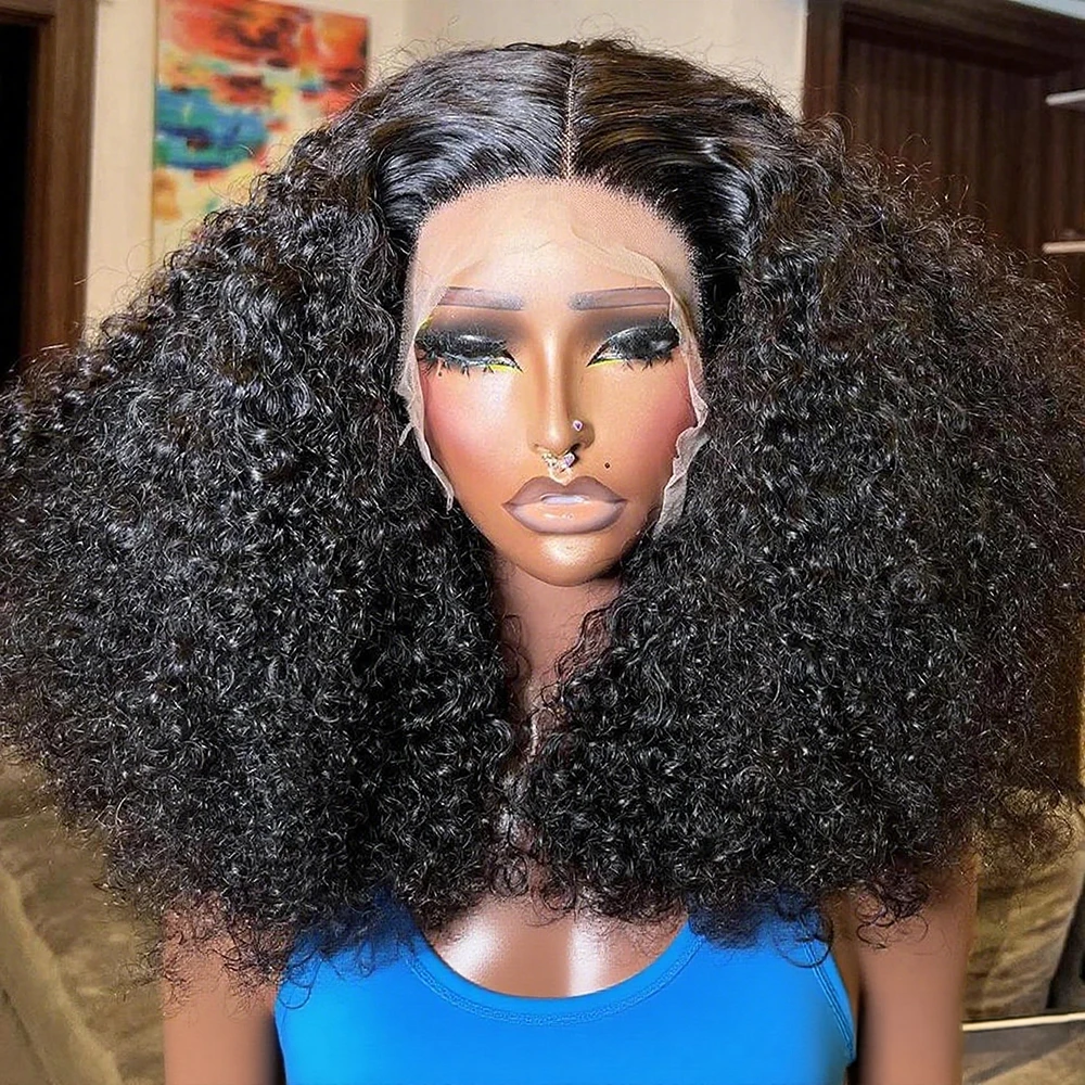 

Bye Bye Knots 13x6 Hd Bouncy Deep Wave Lace Frontal Bob Wig 250% Плотность 7x5 Wear And Go Бесклеевой парик 100 предварительно выщипанных человеческих волос