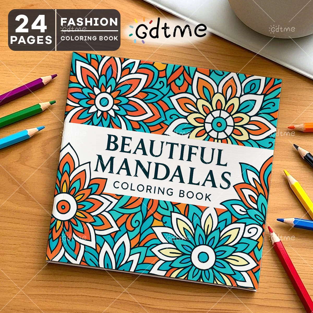 BEAUTIFUL MANDALAS Bold-easy Patterns Coloring Book for Adults Cute Drawing Book Perfect Gift for Party and Birthday