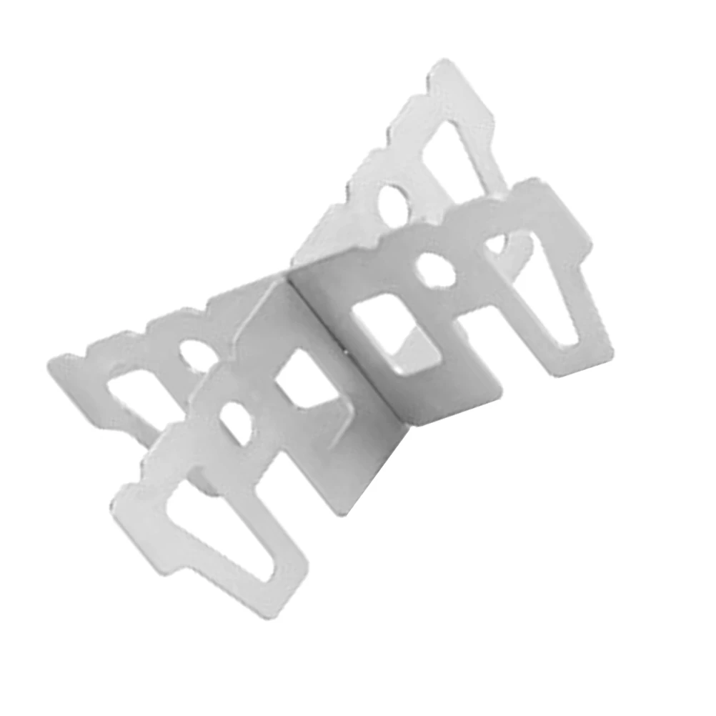 

1 set Titanium Stove Stand Outdoor Reusable Camping Gas Rack Hollow Design Serrated -function Pot Holder Household Pan