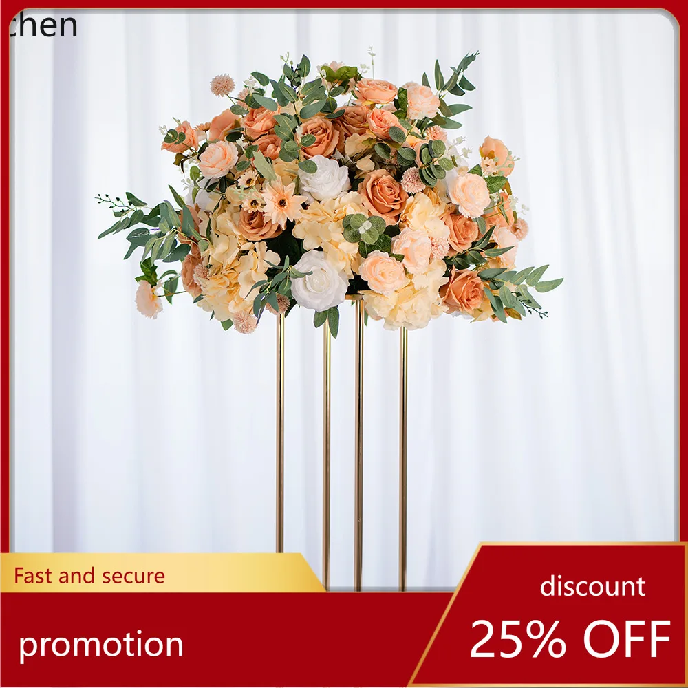 YFY New Wedding  Iron Art  Stand High and Low Window Display Stand  Road Guide Flower Stand Main Table Decoration Ornament