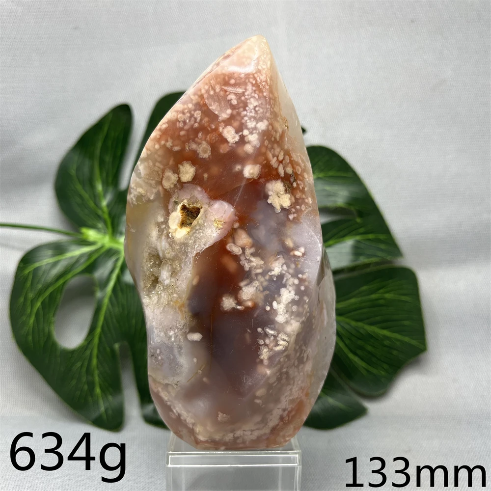 Natural Gemstone Agate Torch Tower Hand Polished Geode Crystal Home Room Holiday Decoration Spiritual Stone Healing