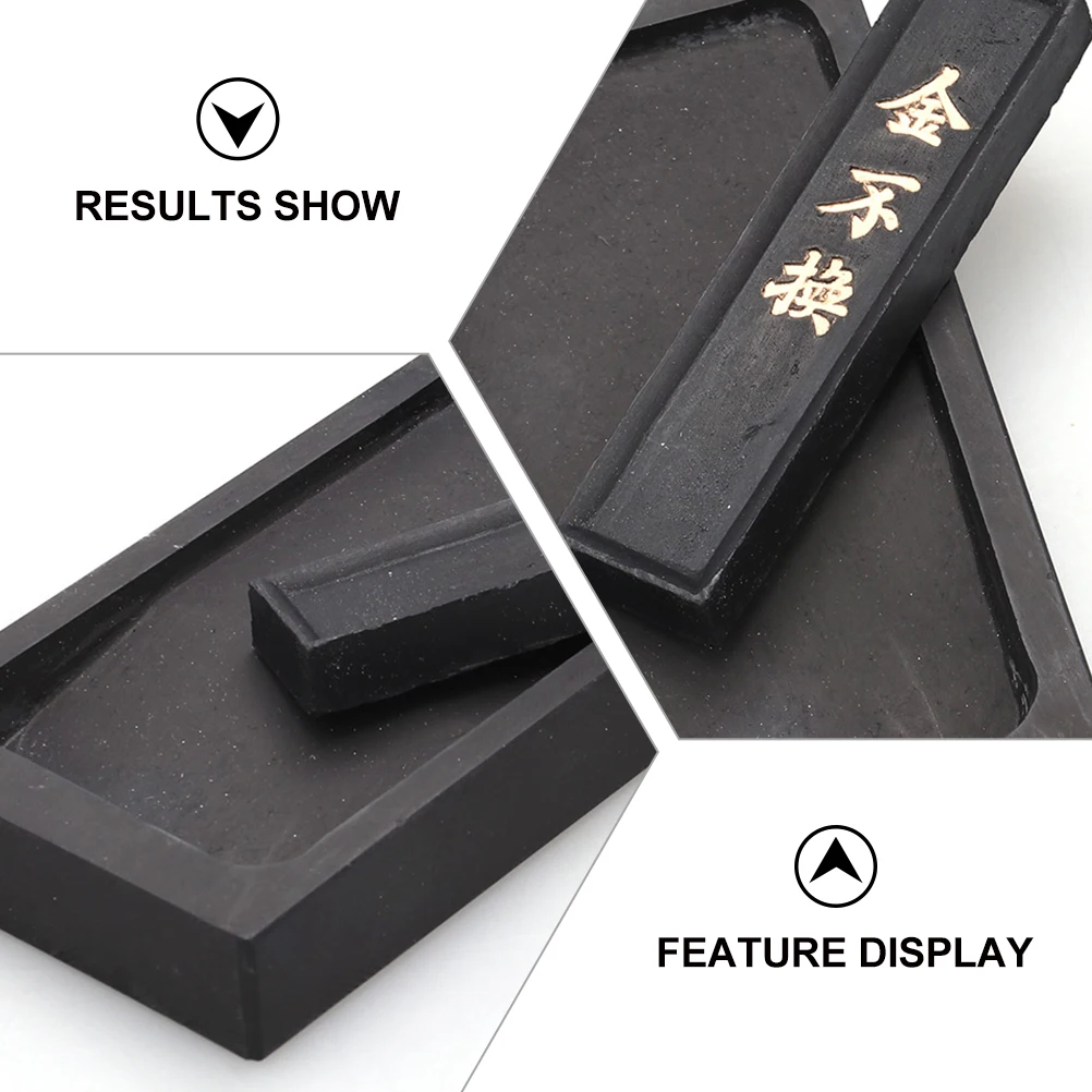 

1 set 1 Set Chinese Inkstone Exquisite Painting Inkslab Grinding Stone With Ink Stick Calligraphy Tool Traditional Accessory