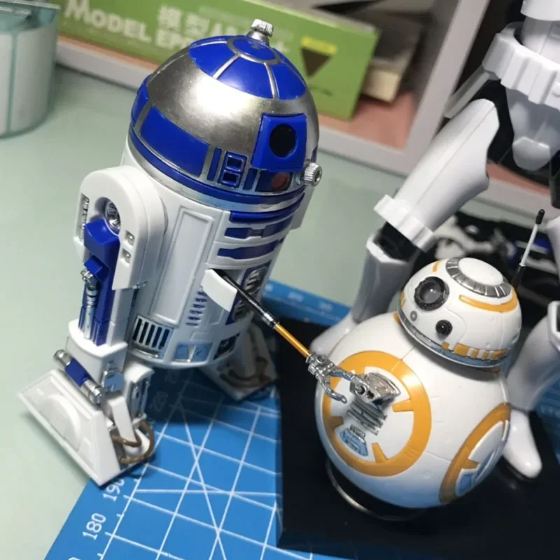 

Star Wars Figures R2-D2 BB8 Robot DIY Assembled Model Collectible Toys Cartoon Action Fgiure Kids Toys Birthday Gift