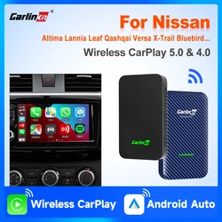 CarlinKit 5.0 & 4.0 Wireless Android Auto & CarPlay Adapter For Nissan Qashqai X‑Trail Kicks Ariya Titan Sentra Rogue Leaf Versa