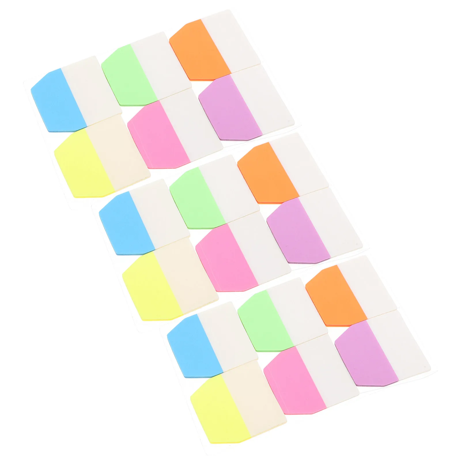 

3Sets Colored Sticky Tabs Index Page Markers Self Adhesive Writable for Books Notebooks Planners Binder Annotation Supplies