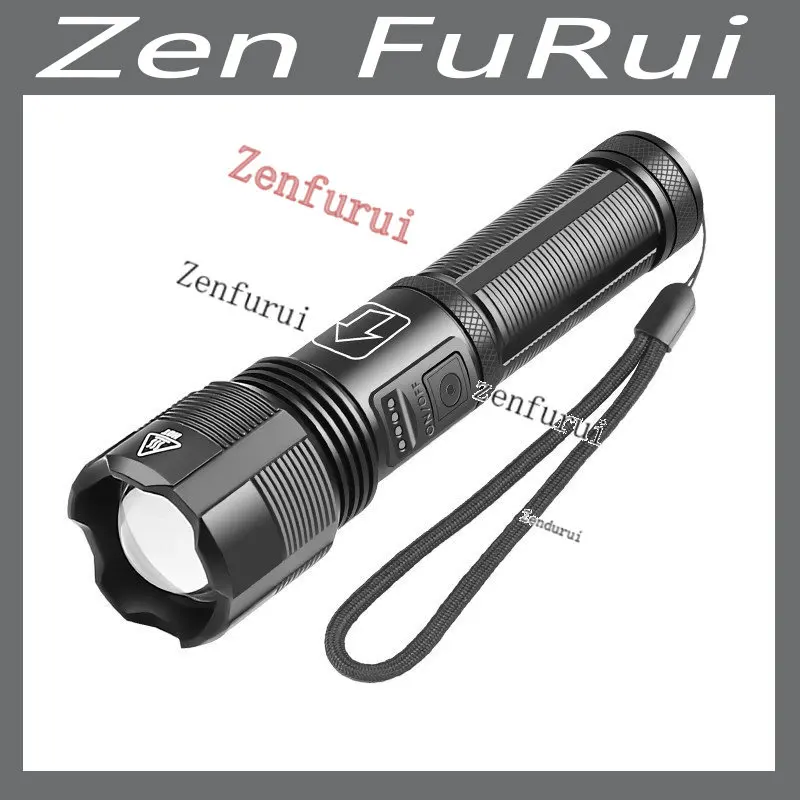 Xhp50 Led Power Torch USB Rechargeable Outdoor Emergency Flashlight Xhp70 Zoom Flashlight