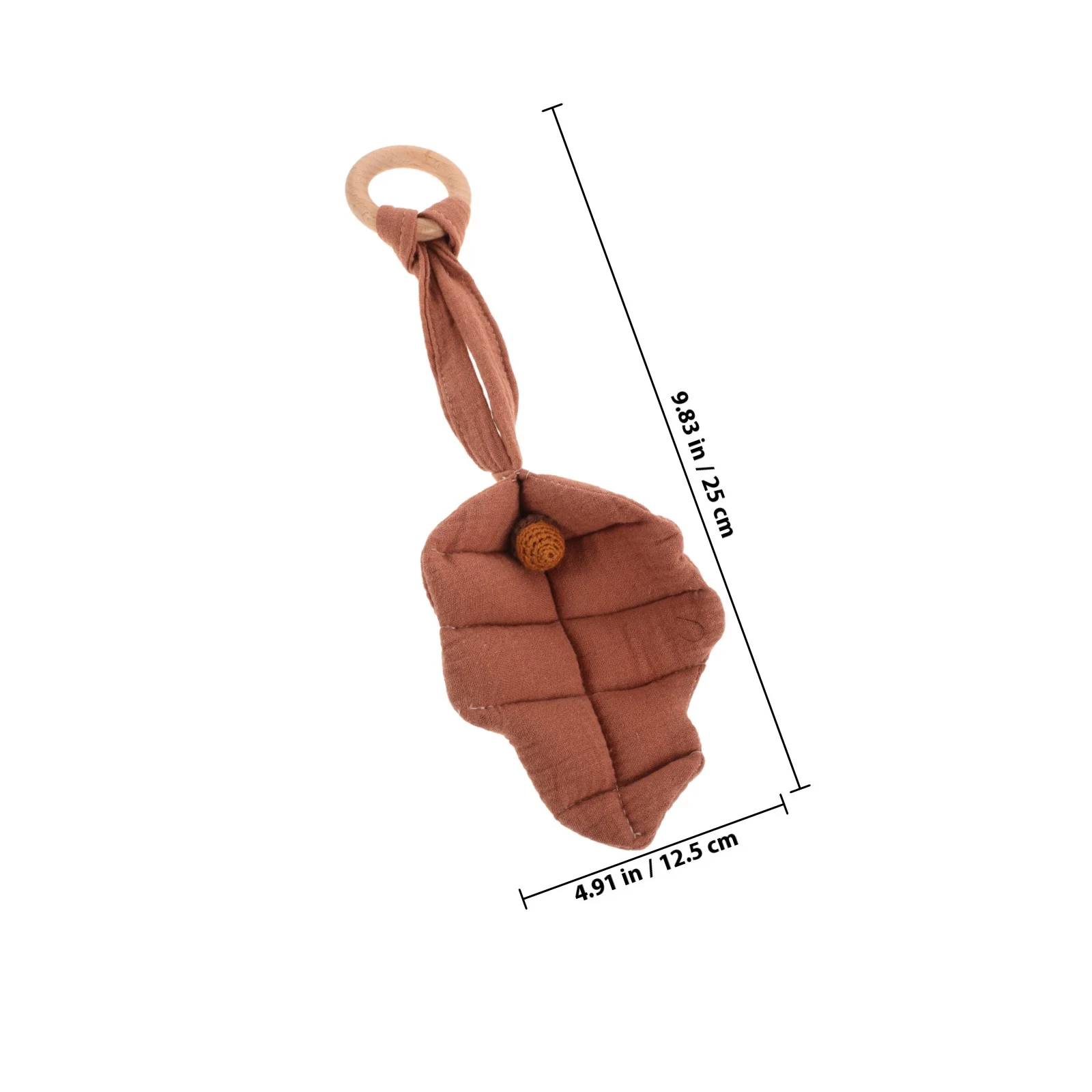 Colgante para cochecito de bebé en forma de hoja, adorno colgante móvil para cama infantil, colgante relajante para bebé, juguetes para la dentición, adornos para cochecito de niña