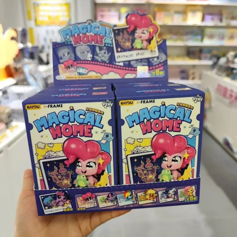 

Kayou Kawaii My Little Pony Blind Box Stereoscopic Photo Frame 1st Toys Doll Ornaments Cartoon Toys Friend Xmas Gifts In Stock