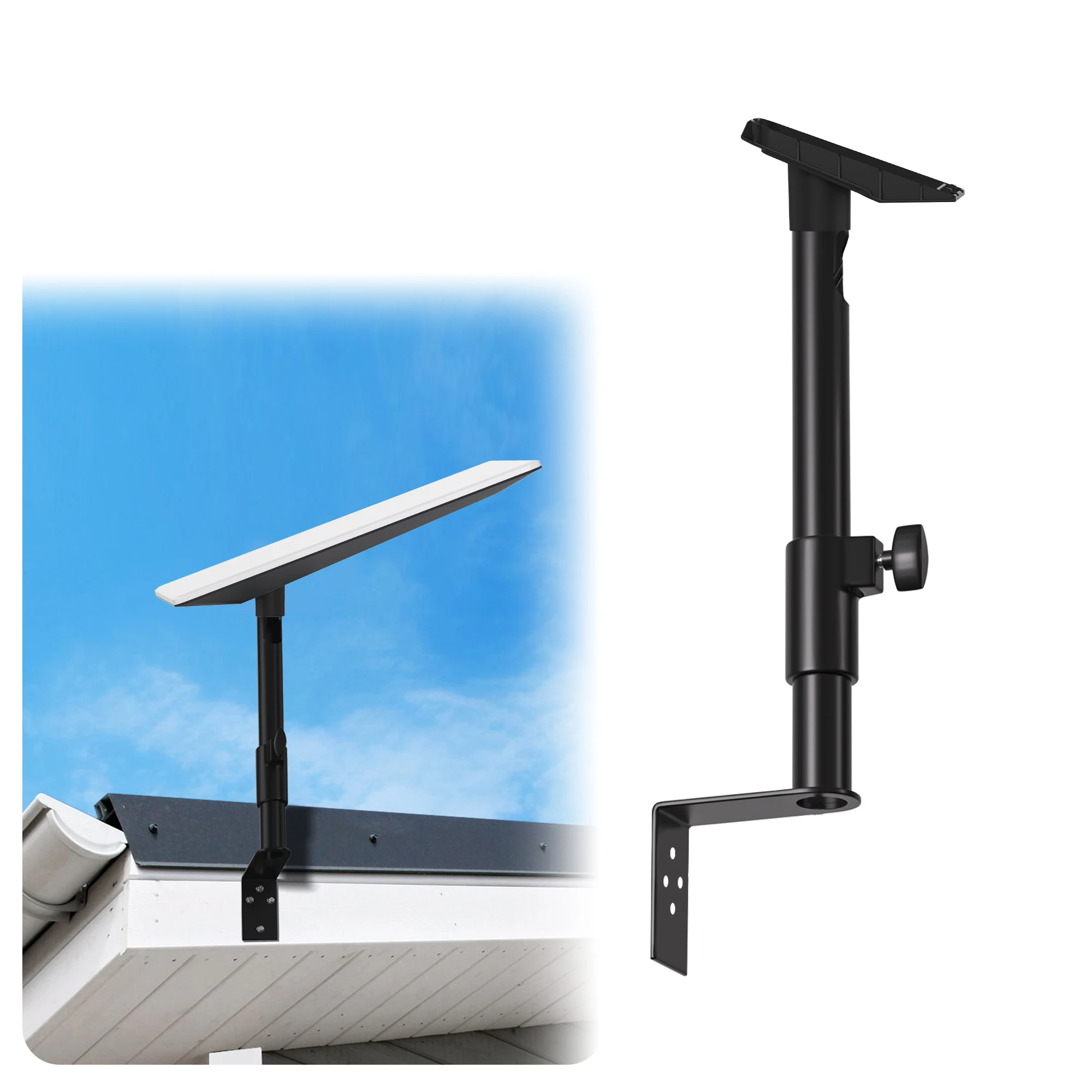 for Starlink V5 Mount, 360°Adjustable Telescoping Heavy Duty Wall Mount,Pole Mounting Kit,for Concrete and Wood Walls