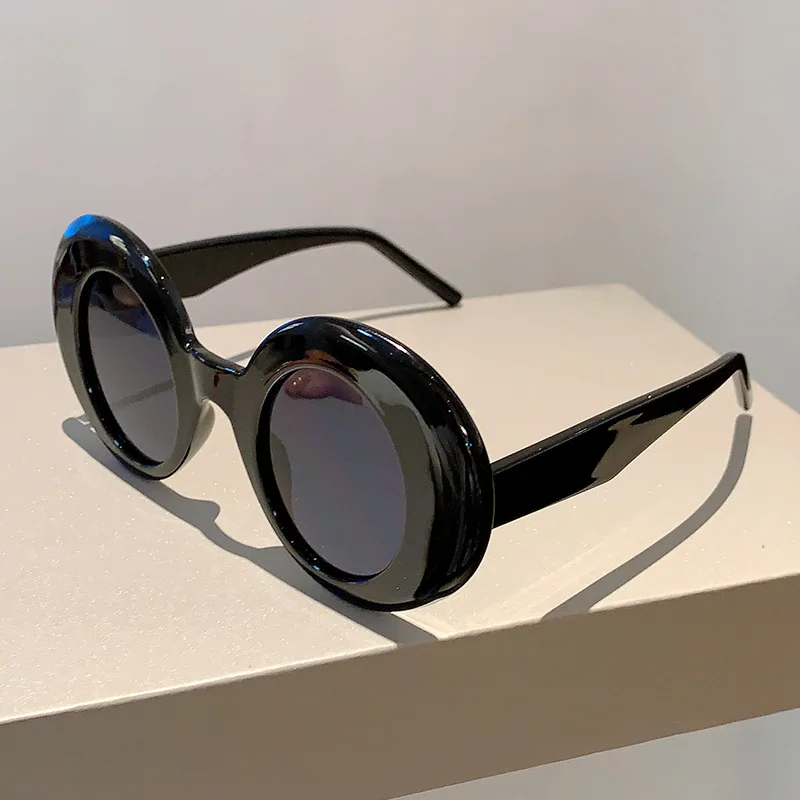 Neue Vintage Runde Sonnenbrille für Damen und Herren Marken-Kreisförmige Sonnenbrillen Ovale Brillen für Männer und Frauen – Detail 13