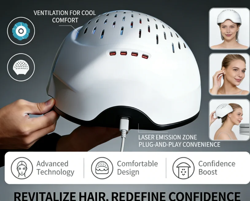 

Лазерный шлем COZING C300 для роста волос, 6750 мВт, 90 лазерных диодов 650 нм и 210 светодиодов 660 нм для лечения алопеции и массажа кожи головы