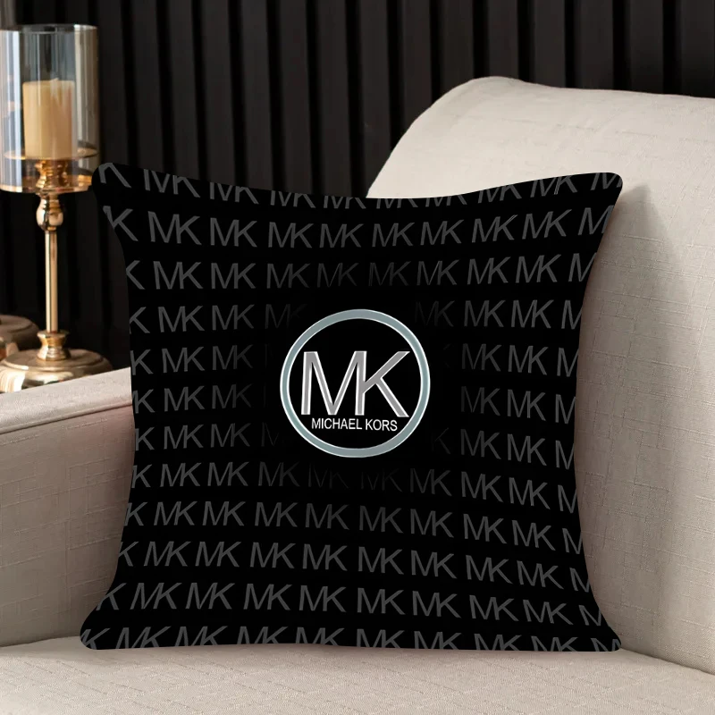 Square pillow bedroom sofa leisure comfortable two-sided pillow living room M-Michael-Kors pillowcase Fashion brand Home Decor