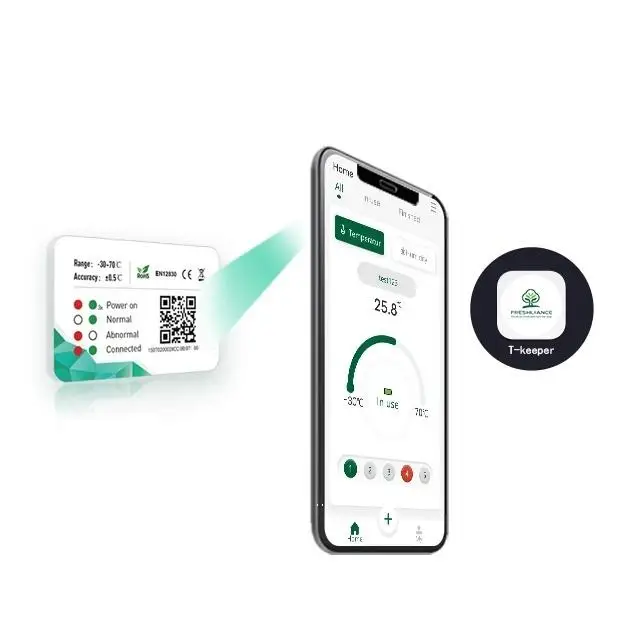 3 قطعة حلول المراقبة BlueTag T10 الاستخدام الصناعي مسجل البيانات مستشعر درجة الحرارة بلوتوث اللاسلكي