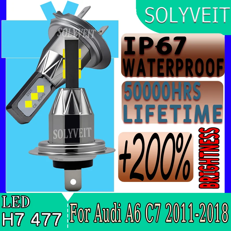 

Dust-Proof Long-Range LED Low Beam Light Lights Up Farther Distances For Audi A6 C7 2011 2011 2012 2013 2014 2015 2016 2017 2018