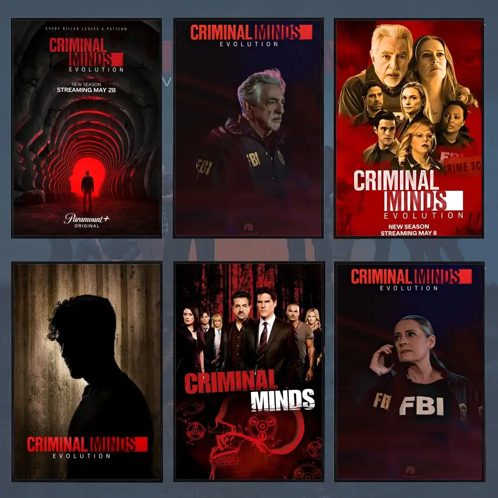 Affiche décorative autocollante PP série C-Criminal M-Minds E-Evolution, imperméable, pour appartement et chambre à coucher