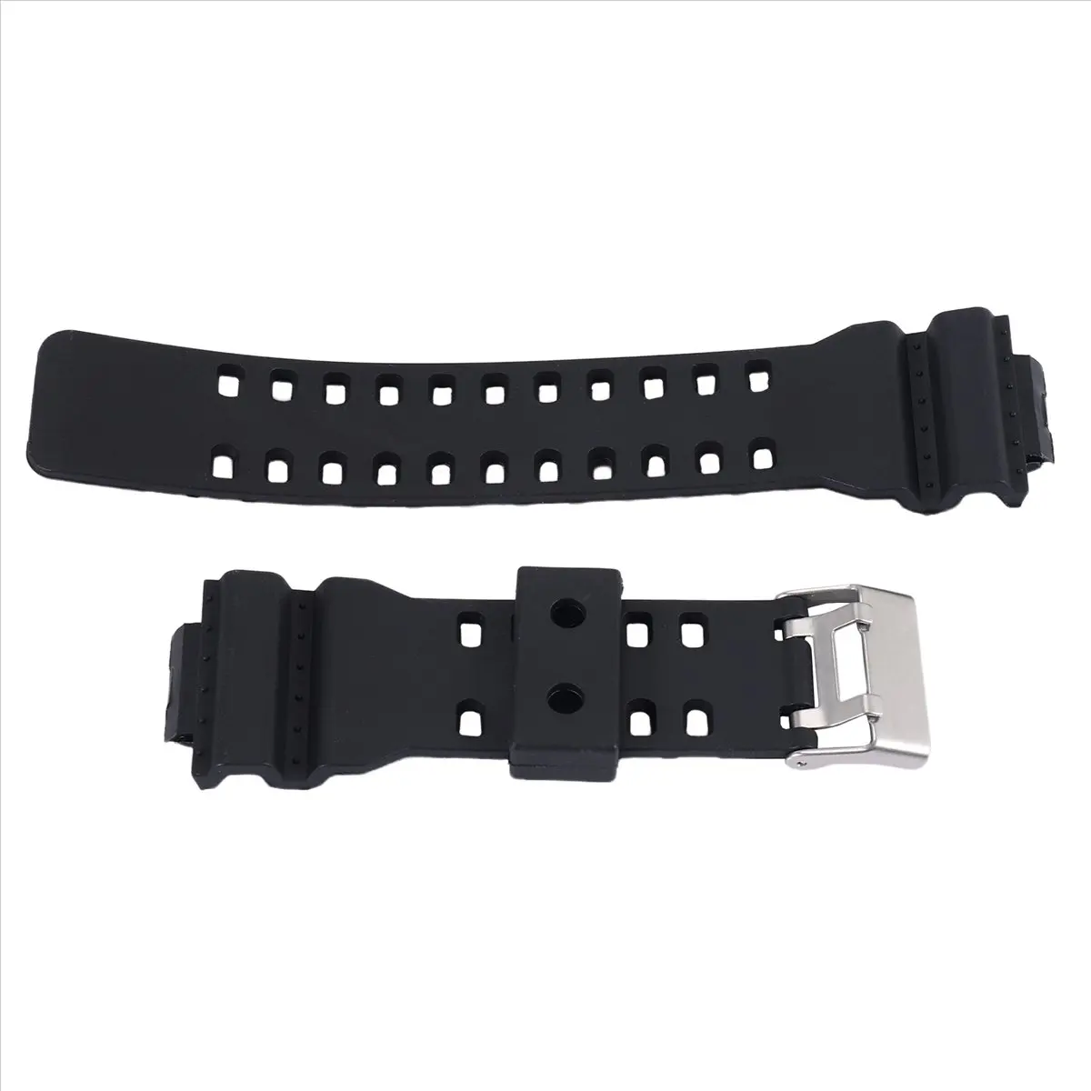 L77A Natural Resin Replacement Watch Band Strap , for GD120/GA-100/GA-110/GA-100C(Black)