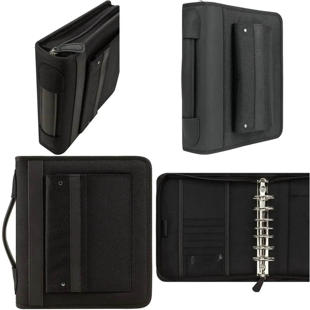 

Нейлоновый органайзер на молнии с ручкой - Еженедельник с кольцевым переплетом к Черной пятнице