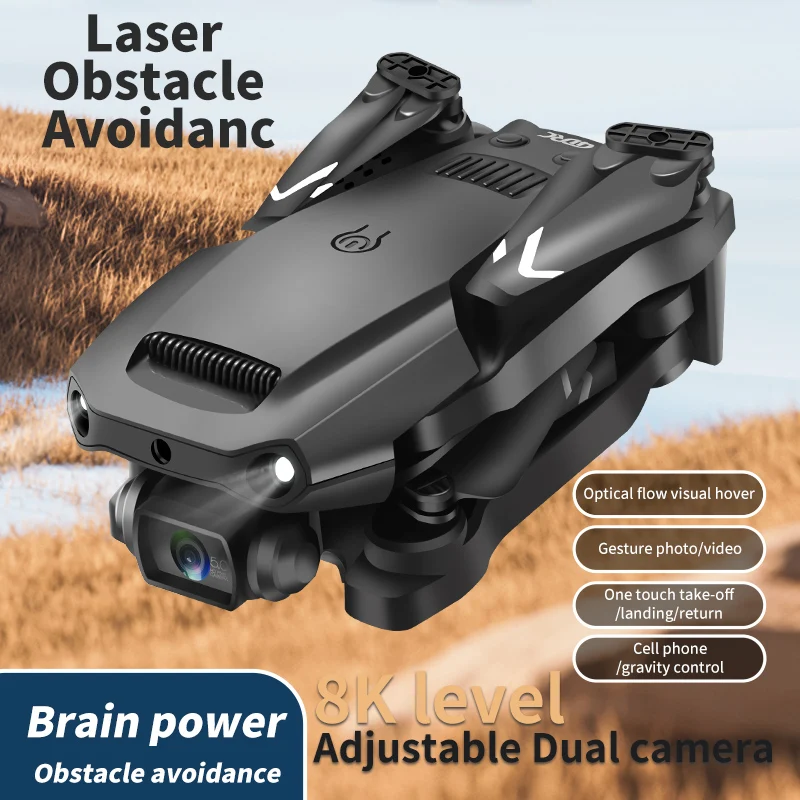 4DRC nuevo V36 8K Drone con cámara 4K HD Wifi FPV Drones evitación de obstáculos plegable RC Quadcopter para niños adultos regalos Juguetes