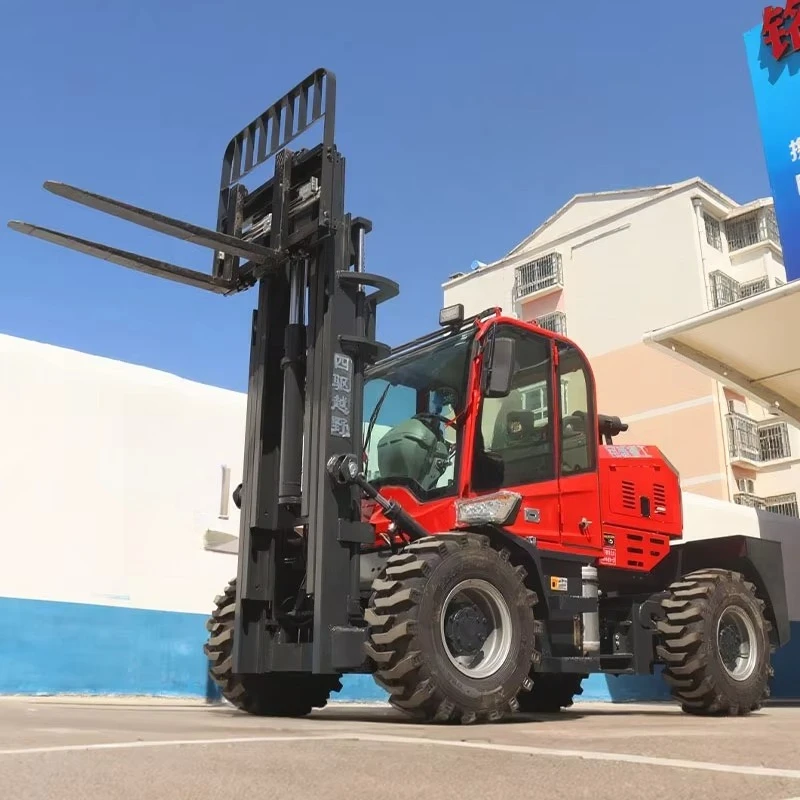 2 tons mountain forklift, 3 tons, 4 tons, 5 tons, 8 tons diesel powered off-road forklift, can be customized diesel forklift