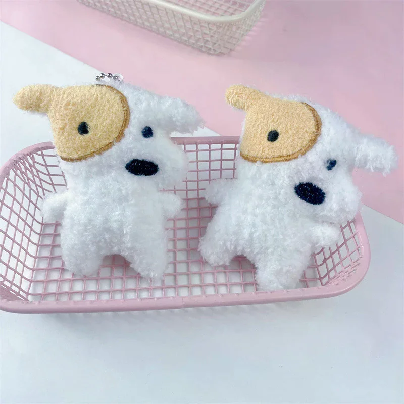 Heißer Verkauf Niedlichen Tier Welpen Plüsch Puppe Spielzeug Kajak Kette Anhänger Rucksack Behänge Dekoration Schlüssel Kette Geschenke