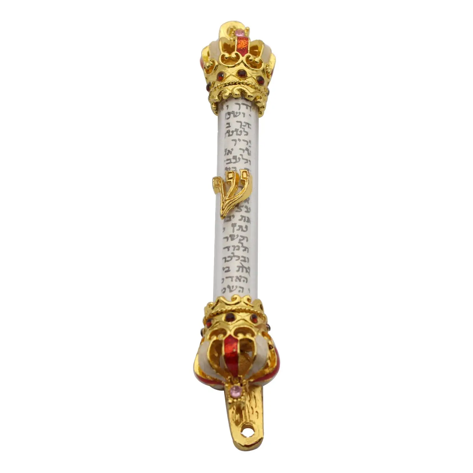 Decorative Mezuza Plaque Antique Alloy for Front Door Jewish Home Blessing Art Religious Gift