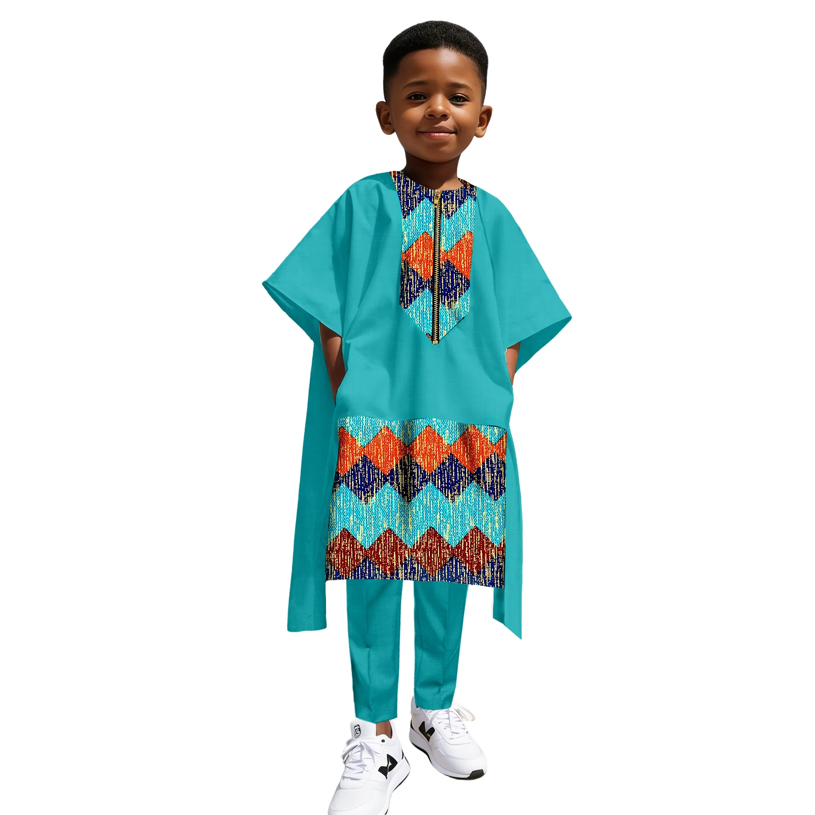 boys-african-2-piece-agbada-set-kente-print-tunic-pants-dashiki-outfit-for-weddings-family-gatherings-festivals