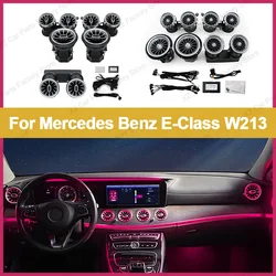 For Mercedes Benz E-Class W213 2016-2021 Led Turbine Nozzle Ambient Light Air Vent Lamp New Outlet Turbo Interior Air Vent
