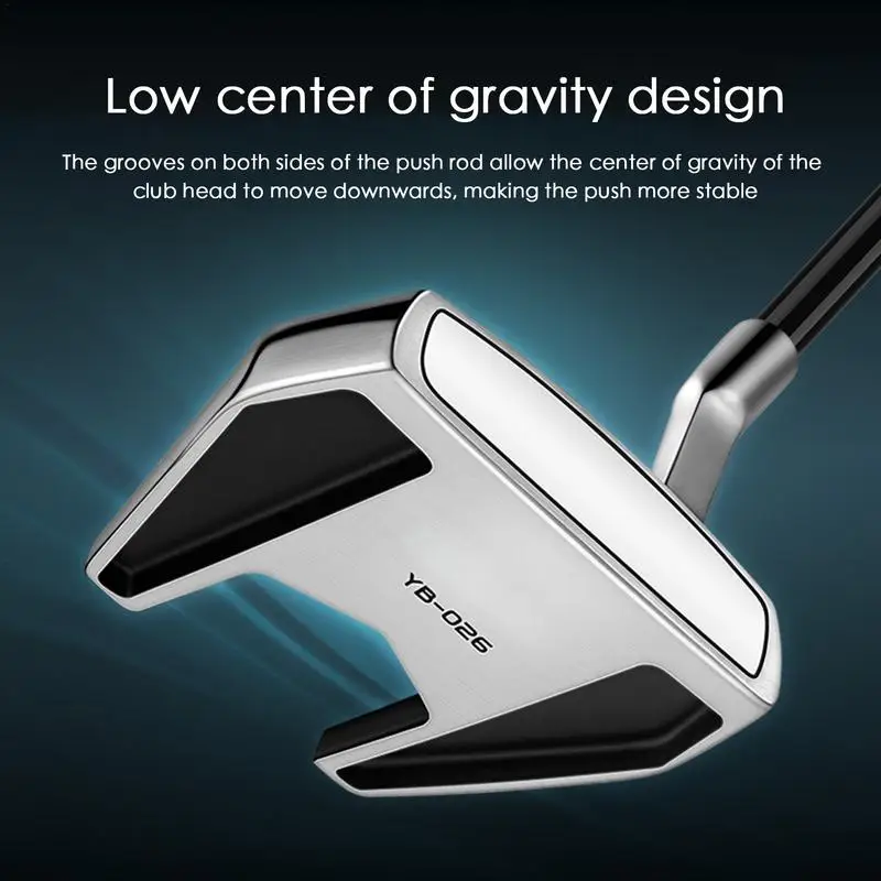 Golf Clubs For Men Stainless Men\'s Golf Clubs Beginner Golf Clubs For Men Standing Putter Groove Hitting Surface Design White