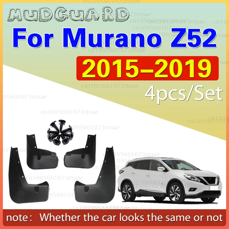 

4PCS for Nissan Murano Z52 2015 2016 2017 2018 2019 Mudguards Mudflaps Fender Mud Flap Splash Mud Guards Protect Car Accessories