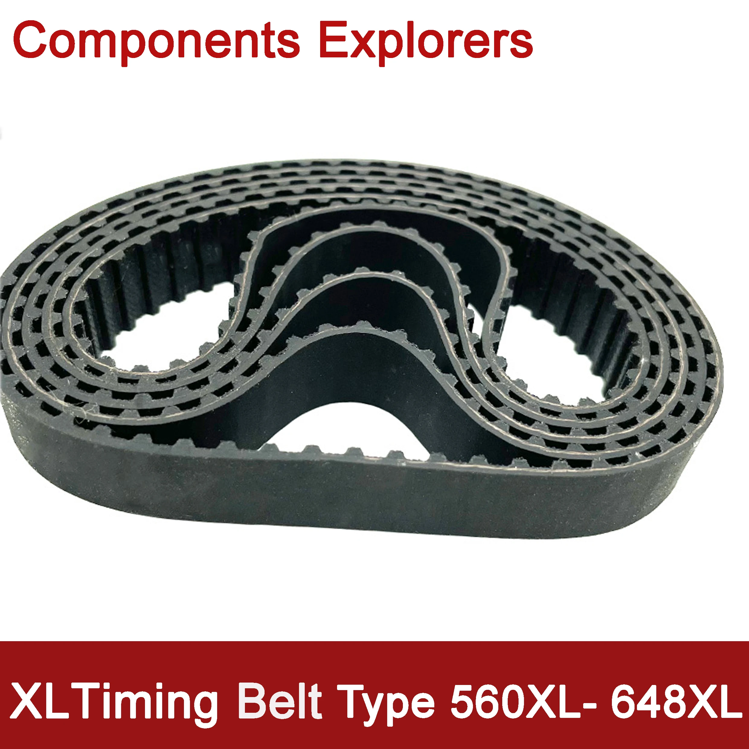 

XL Timing Belt 560XL 564XL 570XL 572XL 582XL 600XL 612XL 616XL 630XL 648XL Width10/12/15/20mm Closed Synchronous Rubber Belts