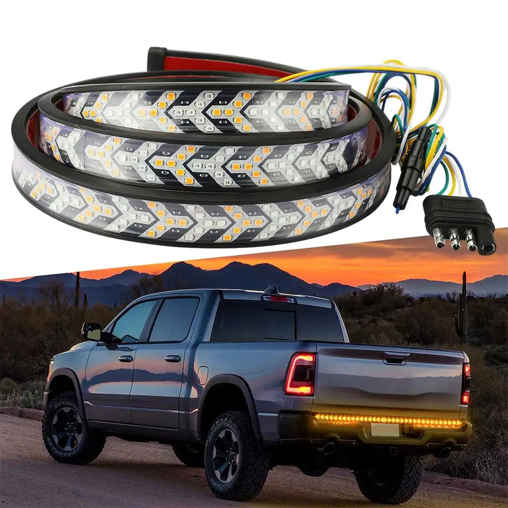 Truck Brake Lamp Tailgate LED Strip Flowing Scanner Effect Led Light Strip As Shown In The Figure For Trailer Towing