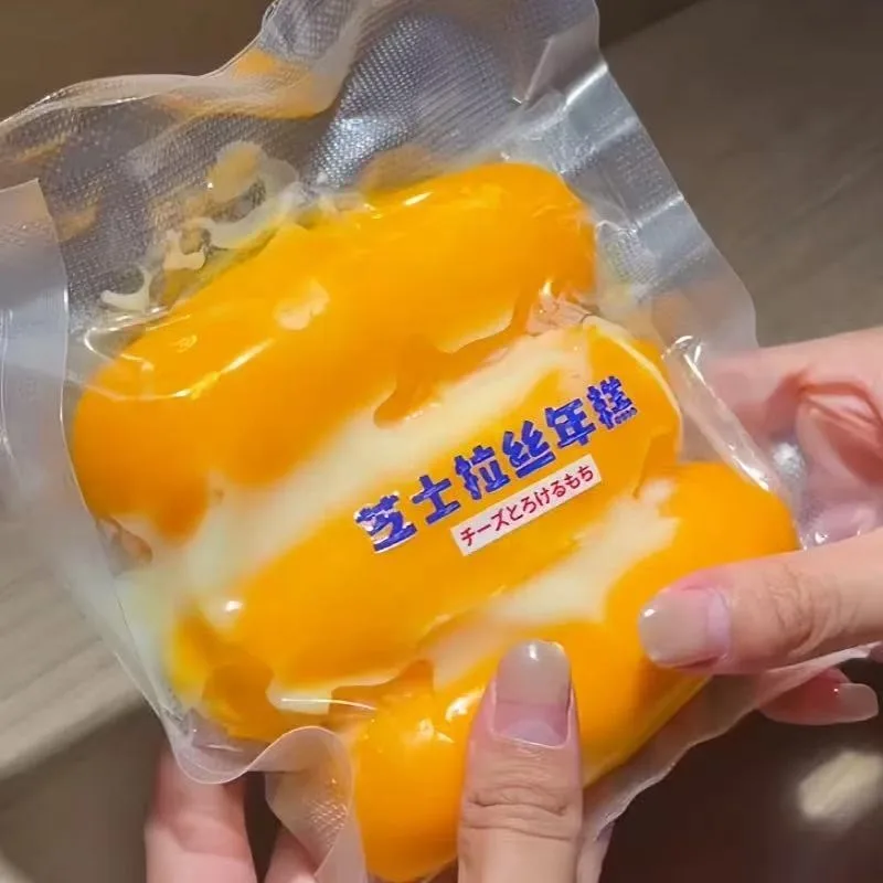 Crispy Squishy Pouch Handmade Crispy Simulate Rice Cake Pouch Crackling Wax Balls Squeeze Bag Stress Relief ASMR Fidget Toys view 4