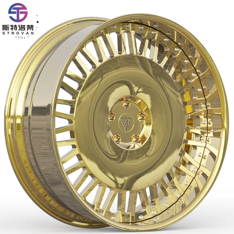 

22" 24" 26" Gold Chrome Aluminum New Wheel Bolt for LUCE CUTLASS MONTE CARLO G BODY BOX