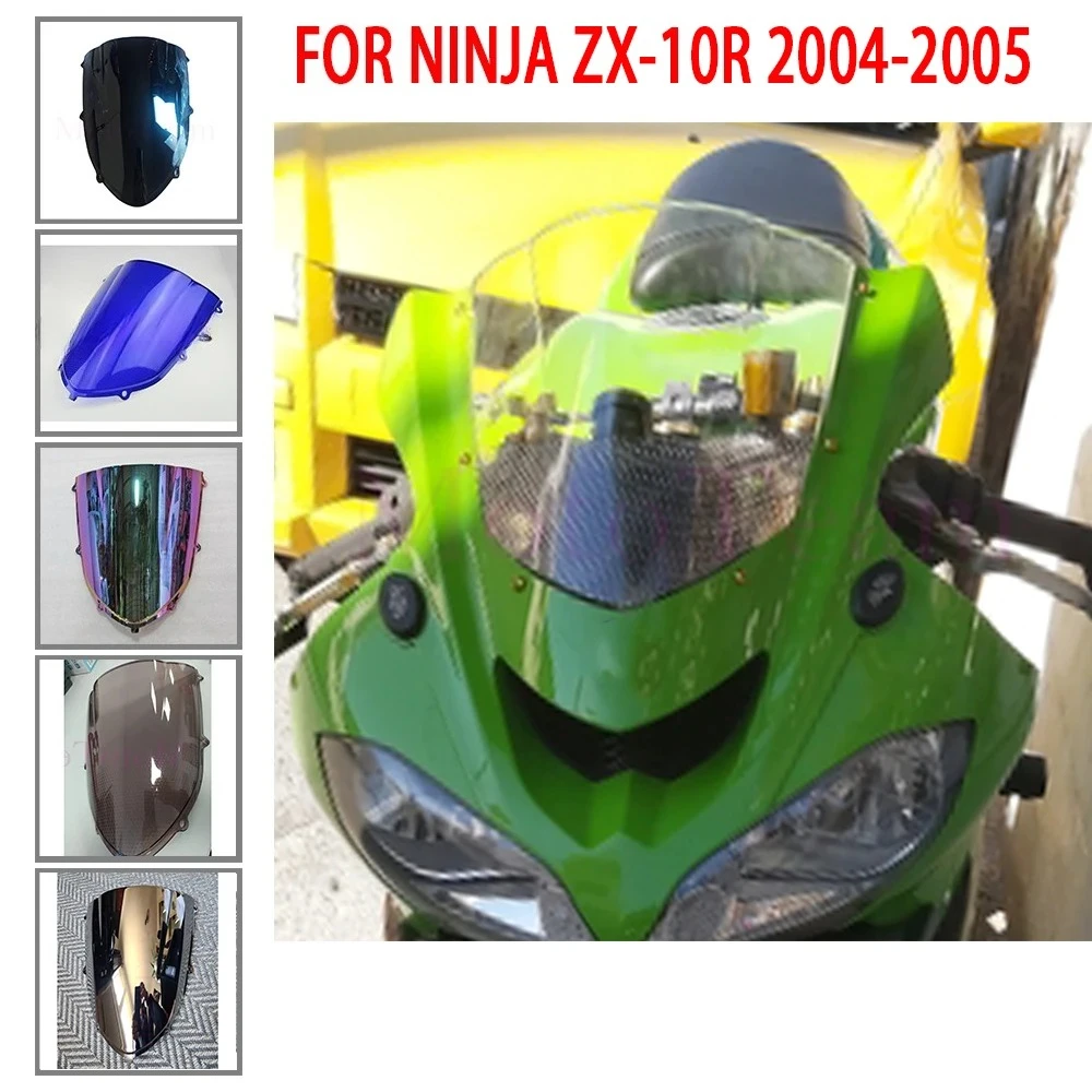 para-brisa-de-motocicleta-para-kawasaki-ninja-zx-10r-zx10r-zx-10r-2004-2005-defletores-de-vento-parafusos-e-acessorios