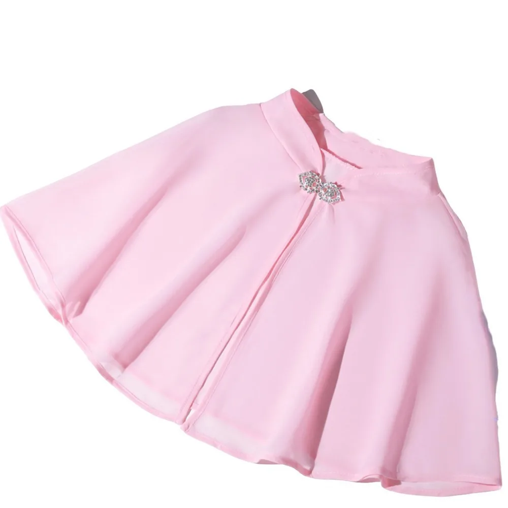 

Chiffon Bride Wedding Dress Shawl Transparent Rhinestone Buckle Evening Dresses Scarves Blouse Cloak Wrap Cheongsam Cape Party