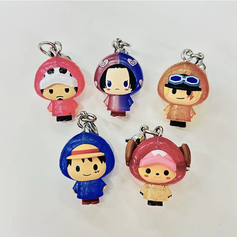 

In Stock Bandai Genuine One Piece Luffy Luo Qiao Ba Robin Logo Small Pendant Handmade Twisted Egg Collection Toy