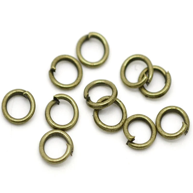 Doreen Box Lovely Antique Bronze Open Jump Rings 5mm(1/4