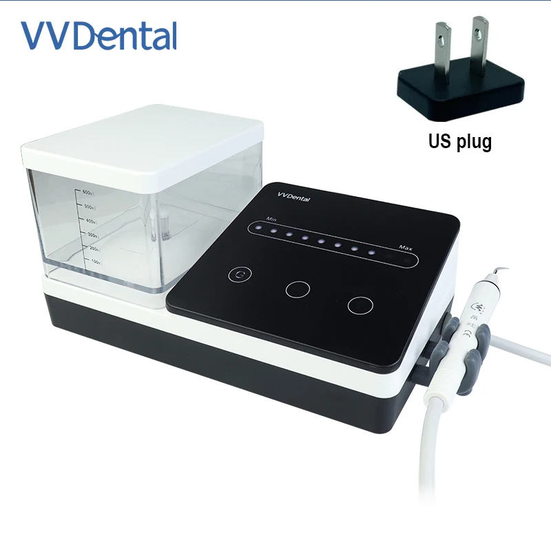 Vvdental Ultrasone Scaler Met Led Licht Handstuk En 10 Stuks Tips Tanden Reinigingsapparatuur Voor Het Schalen Van Parodontics Endodontische