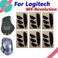 Hot sale 1-10set Mouse Feet Skates Pads For Logitech MX Revolution wireless Mouse White Black Anti skid sticker  connector